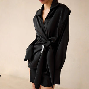 Slim - Fit Long Sleeve Mini Bodycon Dress - MRC STOREDressMRC STORESlim - Fit Long Sleeve Mini Bodycon Dress MRC STORE MRC STORECJLY261223303CXBlackL