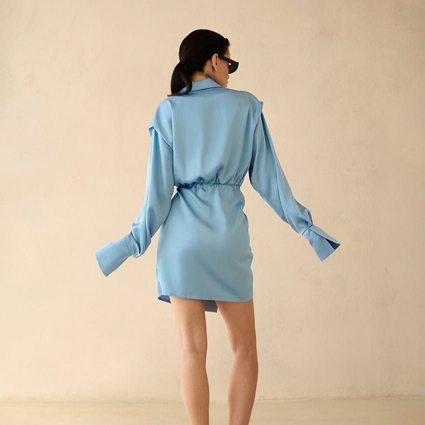 Slim - Fit Long Sleeve Mini Bodycon Dress - MRC STOREDressMRC STORESlim - Fit Long Sleeve Mini Bodycon Dress MRC STORE MRC STORECJLY261223303CXBlackL