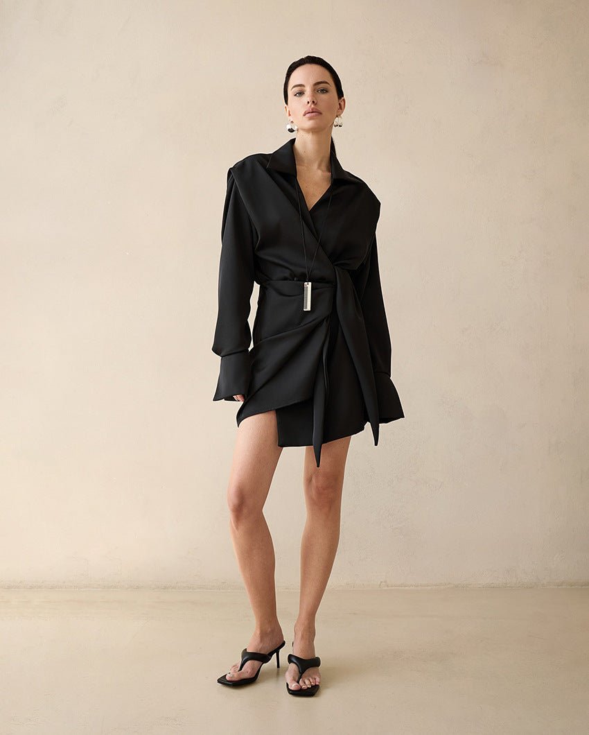 Slim - Fit Long Sleeve Mini Bodycon Dress - MRC STOREDressMRC STORESlim - Fit Long Sleeve Mini Bodycon Dress MRC STORE MRC STORECJLY261223309IRDark BrownL