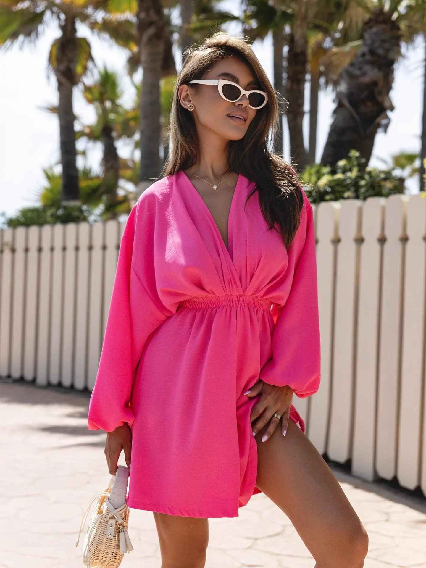 V - Neck Waist - Defining Dress - MRC STOREDressMRC STOREV - Neck Waist - Defining DressMRC STORECJLY208808618RIRose RedL