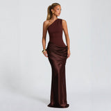 Slim - Fit Satin Mermaid Long Sleeve Dress - MRC STOREDressMRC STORESlim - Fit Satin Mermaid Long Sleeve Dress MRC STORE  100.00MRC STORECJLY261178703CXBrownL
