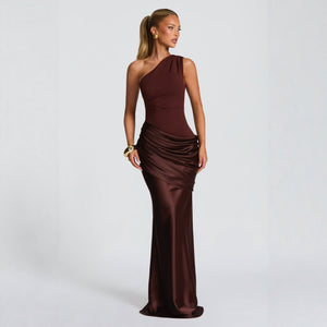 Slim - Fit Satin Mermaid Long Sleeve Dress - MRC STOREDressMRC STORESlim - Fit Satin Mermaid Long Sleeve Dress MRC STORE  100.00MRC STORECJLY261178703CXBrownL