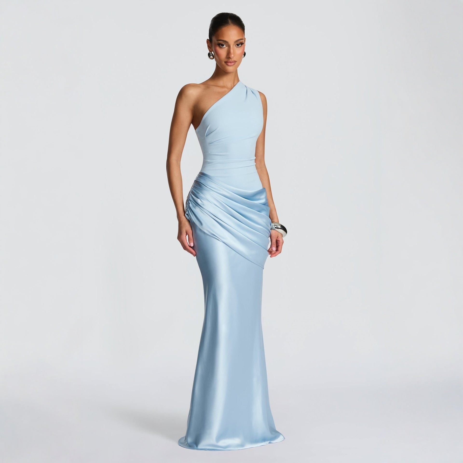 Slim - Fit Satin Mermaid Long Sleeve Dress - MRC STOREDressMRC STORESlim - Fit Satin Mermaid Long Sleeve Dress MRC STORE  100.00MRC STORECJLY261178706FUNavy BlueL