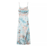 Elegant Pleated Print Camisole Maxi Dress - MRC STOREDressMRC STOREElegant Pleated Print Camisole Maxi Dress MRC STORE MRC STORECJLY261172703CXFloral PatternL