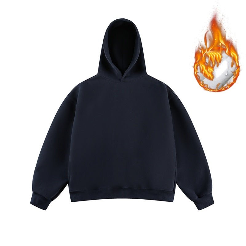 Unisex Short Wide Fleece Hooded Sweatshirt - MRC STOREHoodieMRC STOREUnisex Short Wide Fleece Hooded Sweatshirt MRC STORE  80.00MRC STORECJWY259533177YBNavy blue with velvetL