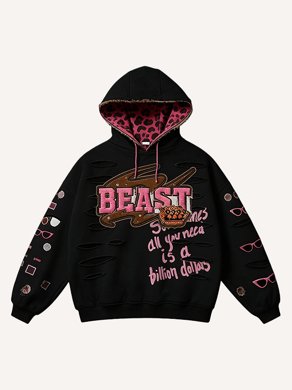 Retro Graphic Printed Hoodie - MRC WEAR 