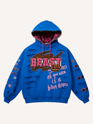 Retro Graphic Printed Hoodie - MRC WEAR 