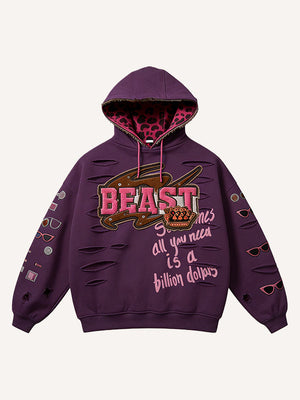 Retro Graphic Printed Hoodie - MRC WEAR 