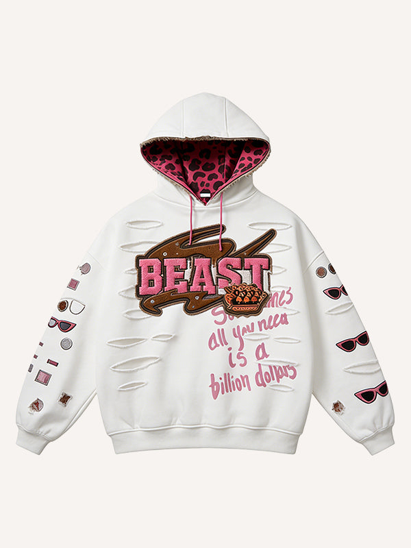 Retro Graphic Printed Hoodie - MRC WEAR 