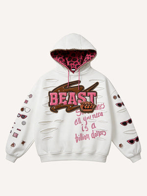 Retro Graphic Printed Hoodie - MRC WEAR 