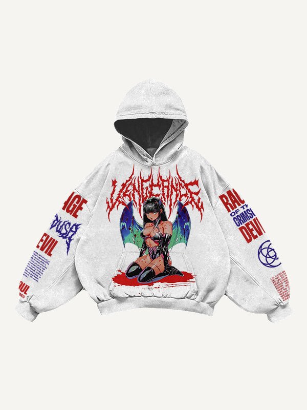 Retro Graphic Pullover Hoodie - MRC STOREHoodieMRC STORERetro Graphic Pullover Hoodie MRC STORE  70.99MRC STORECJWY256878406FUWhite2XL