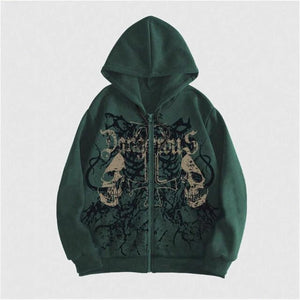 Skull Print Harajuku Hooded Sweatshirt - MRC STOREHoodieMRC STORESkull Print Harajuku Hooded Sweatshirt MRC STORE MRC STORECJWY252910506FUBlack3XL