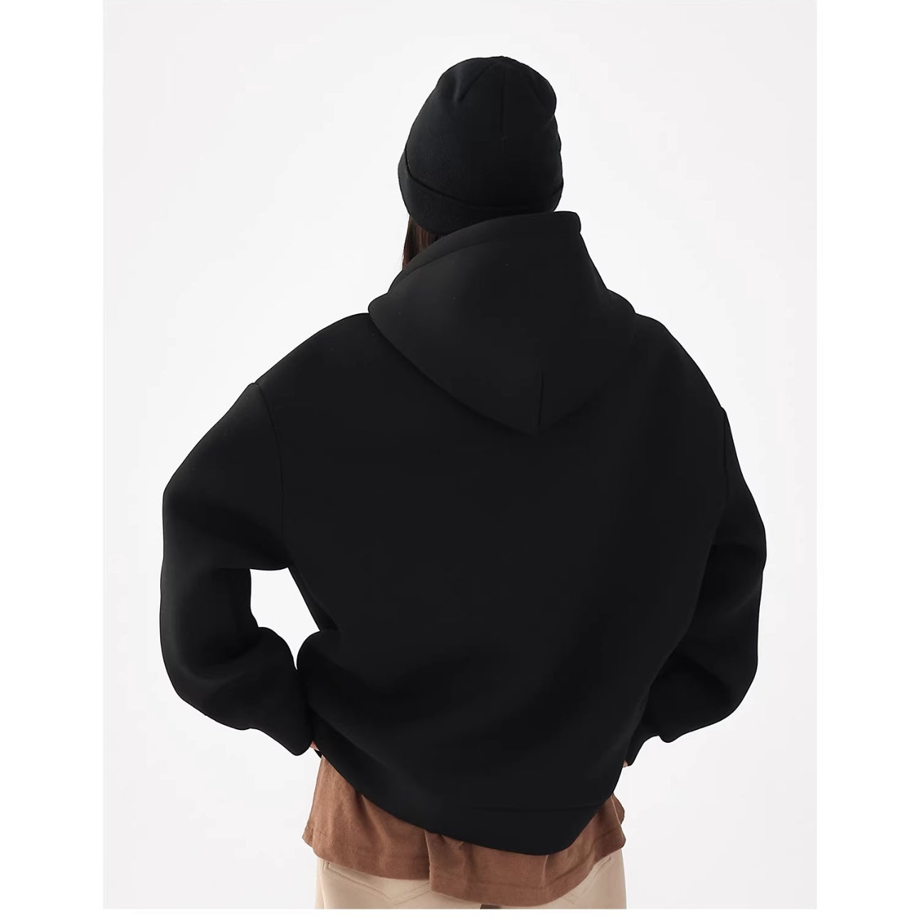 Thickened Air Layer Hooded Loose Sweatshirt - MRC WEAR 