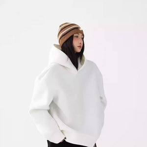 Thickened Air Layer Hooded Loose Sweatshirt - MRC WEAR 