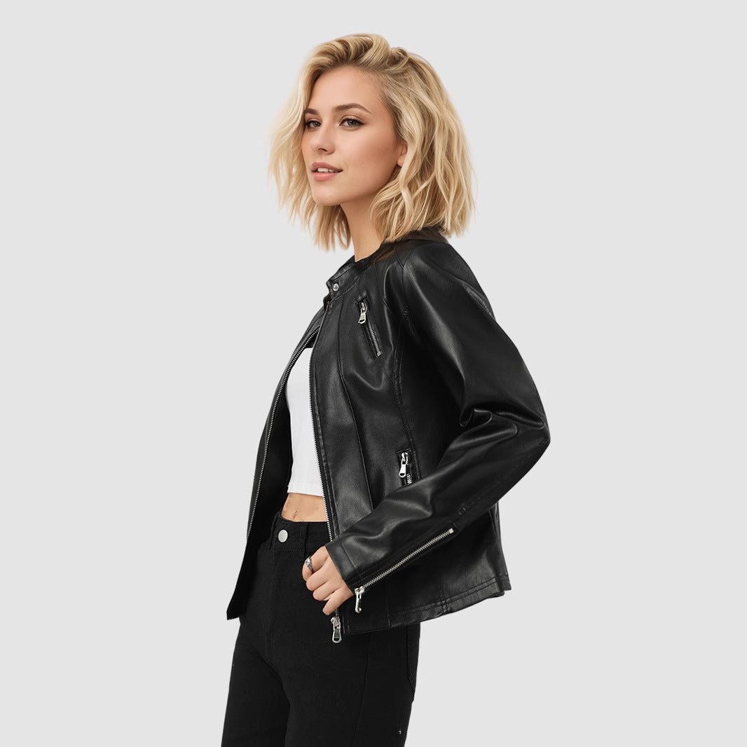 High - Grade PU Leather Jacket – Elegant & Stylish - MRC STOREJacketsMRC STOREHigh - Grade PU Leather Jacket – Elegant & StylishMRC STORECJYD232404203CX1919 BlackL