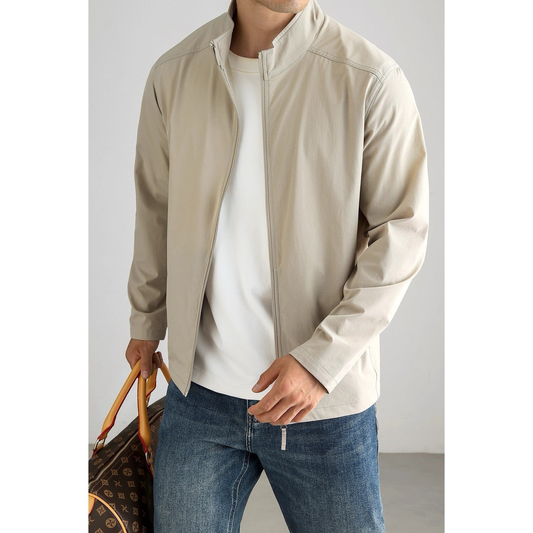 Solid Color Casual Commuter Jacket - MRC WEAR 