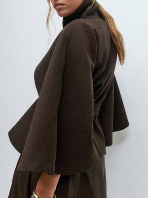 Solid Color Stand - Collar Trench Coat - MRC STOREJacketsMRC STORESolid Color Stand - Collar Trench Coat MRC STORE MRC STORECJQB260730719SHKhakiL