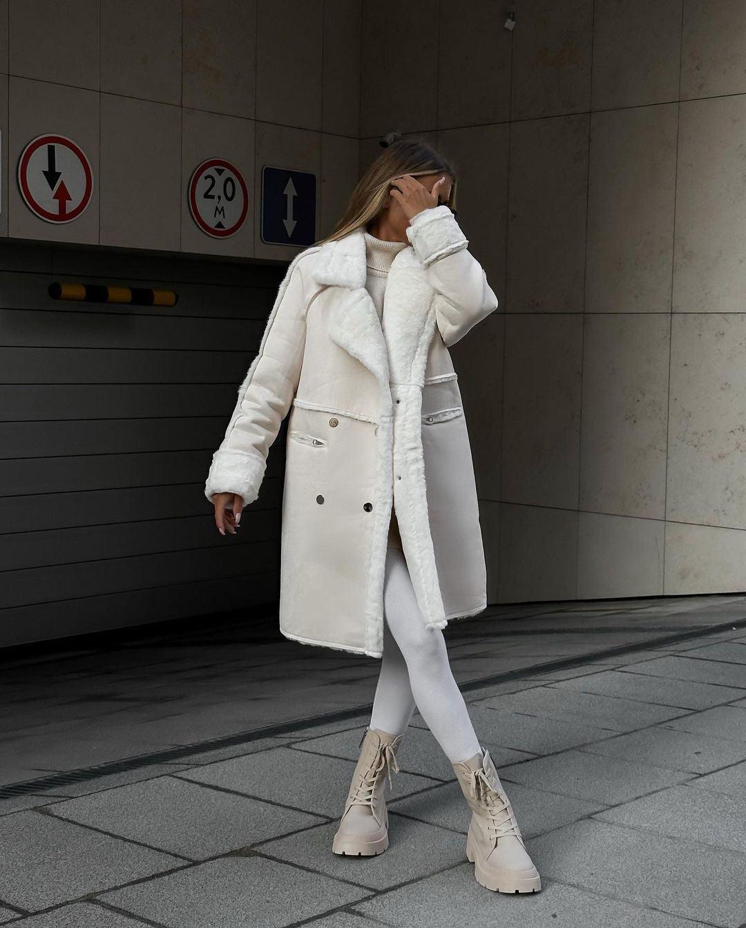 Suede Coat Suit Collar Long Cardigan - MRC STOREJacketsMRC STOREWomen’s Suede Long Cardigan Coat – Plush Suit Collar with Metal Details - MRC STOREMRC STORECJQB213318003CXDark GrayL