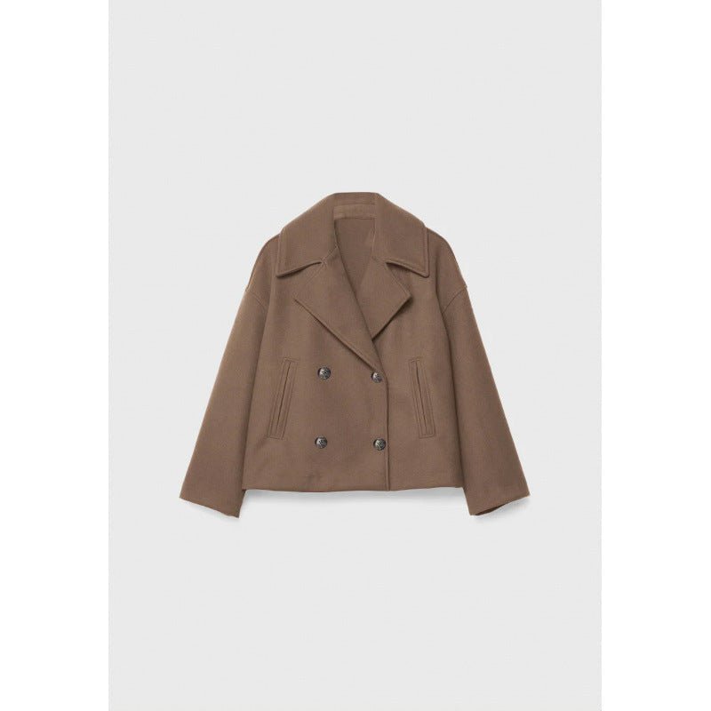 Ins Double - Breasted Lapel Blazer Jacket - MRC STOREJacketsMRC STOREIns Double - Breasted Lapel Blazer Jacket MRC STORE MRC STORECJYD243584905EVBrown2XL
