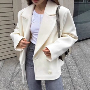 Niche Design Casual White Small Suit Jacket - MRC STOREJacketsMRC STORENiche Design Casual White Small Suit Jacket MRC STORE  50.00MRC STORECJYD255286503CXBeigeL
