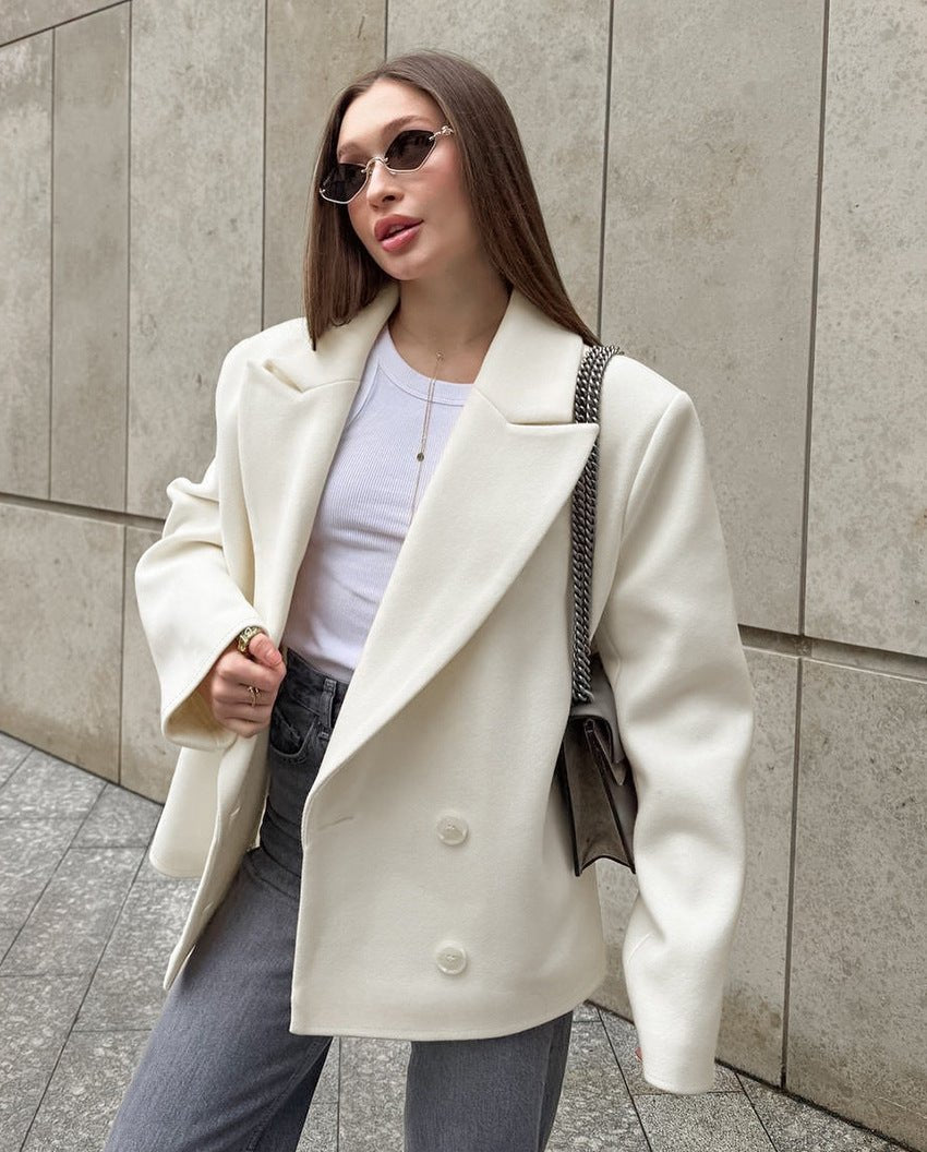 Niche Design Casual White Small Suit Jacket - MRC STOREJacketsMRC STORENiche Design Casual White Small Suit Jacket MRC STORE MRC STORECJYD255286503CXBeigeL