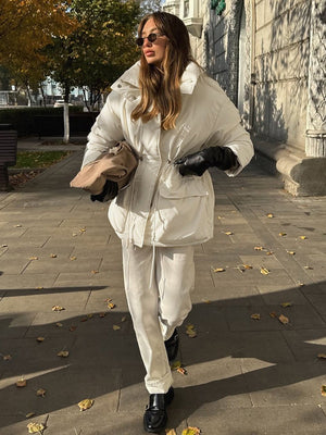 Slim - Fit Cottonpadded Drawstring Waisttight Jacket - MRC STOREJacketsMRC STORESlim - Fit Cottonpadded Drawstring Waisttight Jacket MRC STORE MRC STORECJJK255501003CXBeigeL