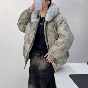 Hooded Large Fur Collar Cotton - Padded Coat - MRC STOREJacketsMRC STOREHooded Large Fur Collar Cotton - Padded Coat MRC STORE MRC STORECJPK255133904DWBlack2XL