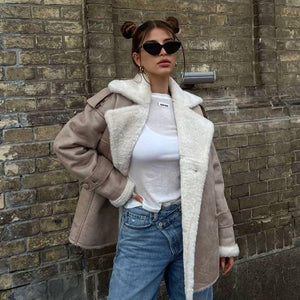 Maillard Casual Coat – Imitation Suede - MRC STOREJacketsMRC STOREMaillard Casual jackets for Women – Trendy Street Hipster Jacket in Imitation Leather & Suede - MRC STOREMRC STORECJYD227534519SHBlack And White SuedeL