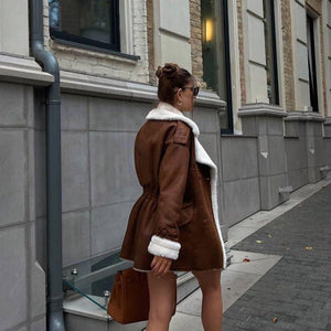 Maillard Casual Coat – Imitation Suede - MRC STOREJacketsMRC STOREMaillard Casual jackets for Women – Trendy Street Hipster Jacket in Imitation Leather & Suede - MRC STOREMRC STORECJYD227534511KPLight Brown SuedeL