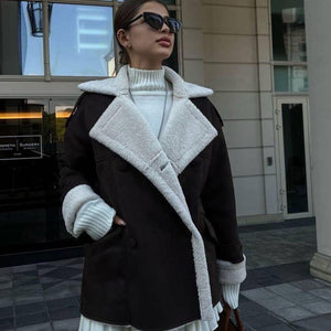 Maillard Casual Coat – Imitation Suede - MRC STOREJacketsMRC STOREMaillard Casual jackets for Women – Trendy Street Hipster Jacket in Imitation Leather & Suede - MRC STOREMRC STORECJYD227534511KPLight Brown SuedeL