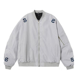 American Street Style Embroidered Letter Flight Jacket - MRC STOREJacketsMRC STOREAmerican Street Style Embroidered Letter Flight Jacket for Teenagers - MRC STOREMRC STORECJXZ222936608HSGrayL