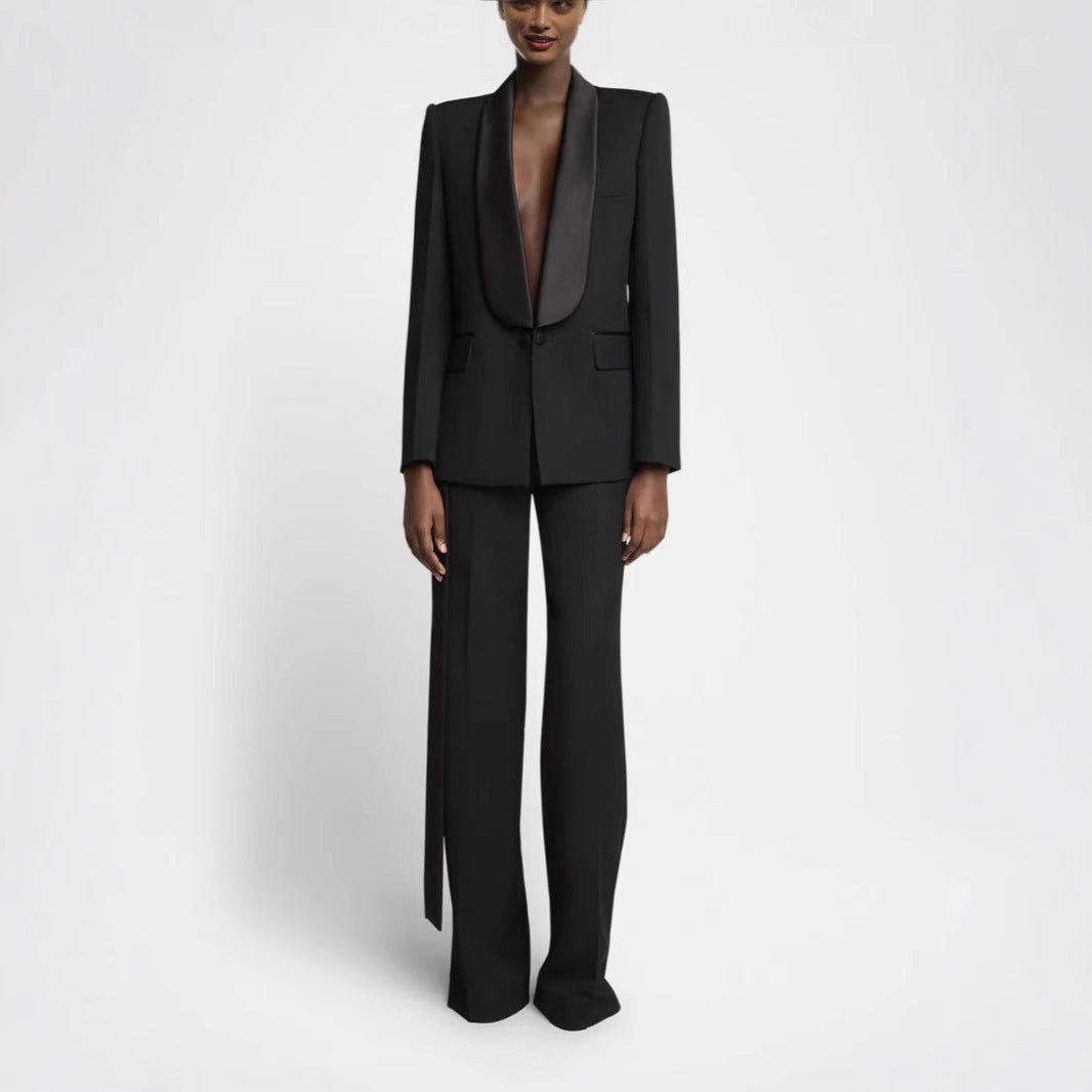 Business Temperament Slim - fit Collar Suit Coat - MRC STOREJacketsMRC STOREBusiness Temperament Slim - fit Collar Suit Coat MRC STORE MRC STORECJYD254605503CXBlackL