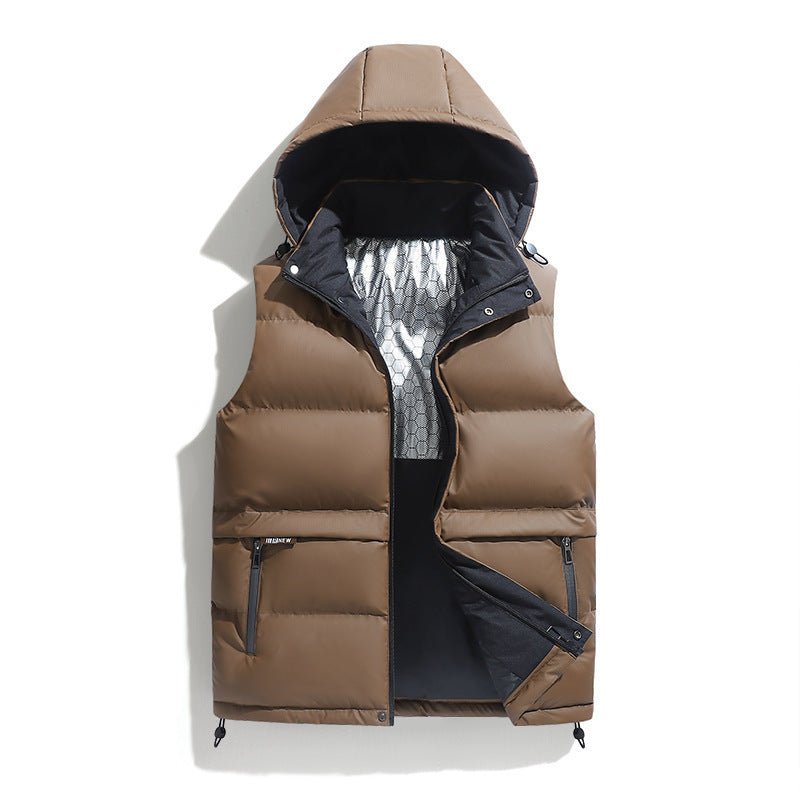 Corduroy Hooded Warm Vest - MRC STOREJacketsMRC STORECorduroy Hooded Warm Vest MRC STORE  40.00MRC STORECJYD255136711KPCoffeeL