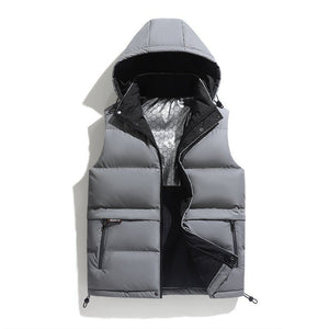 Corduroy Hooded Warm Vest - MRC STOREJacketsMRC STORECorduroy Hooded Warm Vest MRC STORE  40.00MRC STORECJYD255136703CXGrayL