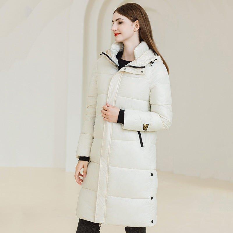 Long Hooded Winter Coat - MRC STOREJacketsMRC STOREWomen’s Long Hooded Winter Coat – Warm Cotton Jacket with Pockets for Cold Weather - MRC STOREMRC STORECJWJ217303807GTWhiteL