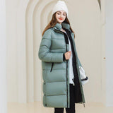 Long Hooded Winter Coat - MRC STOREJacketsMRC STOREWomen’s Long Hooded Winter Coat – Warm Cotton Jacket with Pockets for Cold Weather - MRC STOREMRC STORECJWJ217303815OLBlueL