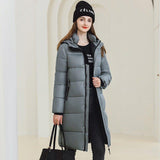 Long Hooded Winter Coat - MRC STOREJacketsMRC STOREWomen’s Long Hooded Winter Coat – Warm Cotton Jacket with Pockets for Cold Weather - MRC STOREMRC STORECJWJ217303811KPGreyL