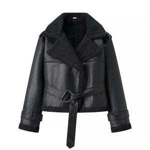 Short Flared Fur - Lined Coat with Collar - MRC STOREJacketsMRC STOREShort Flared Fur - Lined Coat with Collar MRC STORE  50.00MRC STORECJYD254271806FUBlackL