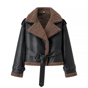 Short Flared Fur - Lined Coat with Collar - MRC STOREJacketsMRC STOREShort Flared Fur - Lined Coat with Collar MRC STORE  50.00MRC STORECJYD254271803CXBrownL