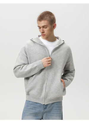 Faux Deer Velvet Retro Knit Hoodie - MRC STOREJacketsMRC STOREFaux Deer Velvet Retro Knit Hoodie MRC STORE MRC STORECJYD259255904DWFlower Gray2XL