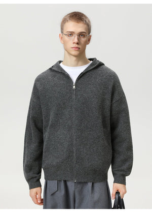 Faux Deer Velvet Retro Knit Hoodie - MRC STOREJacketsMRC STOREFaux Deer Velvet Retro Knit Hoodie MRC STORE MRC STORECJYD259255904DWFlower Gray2XL