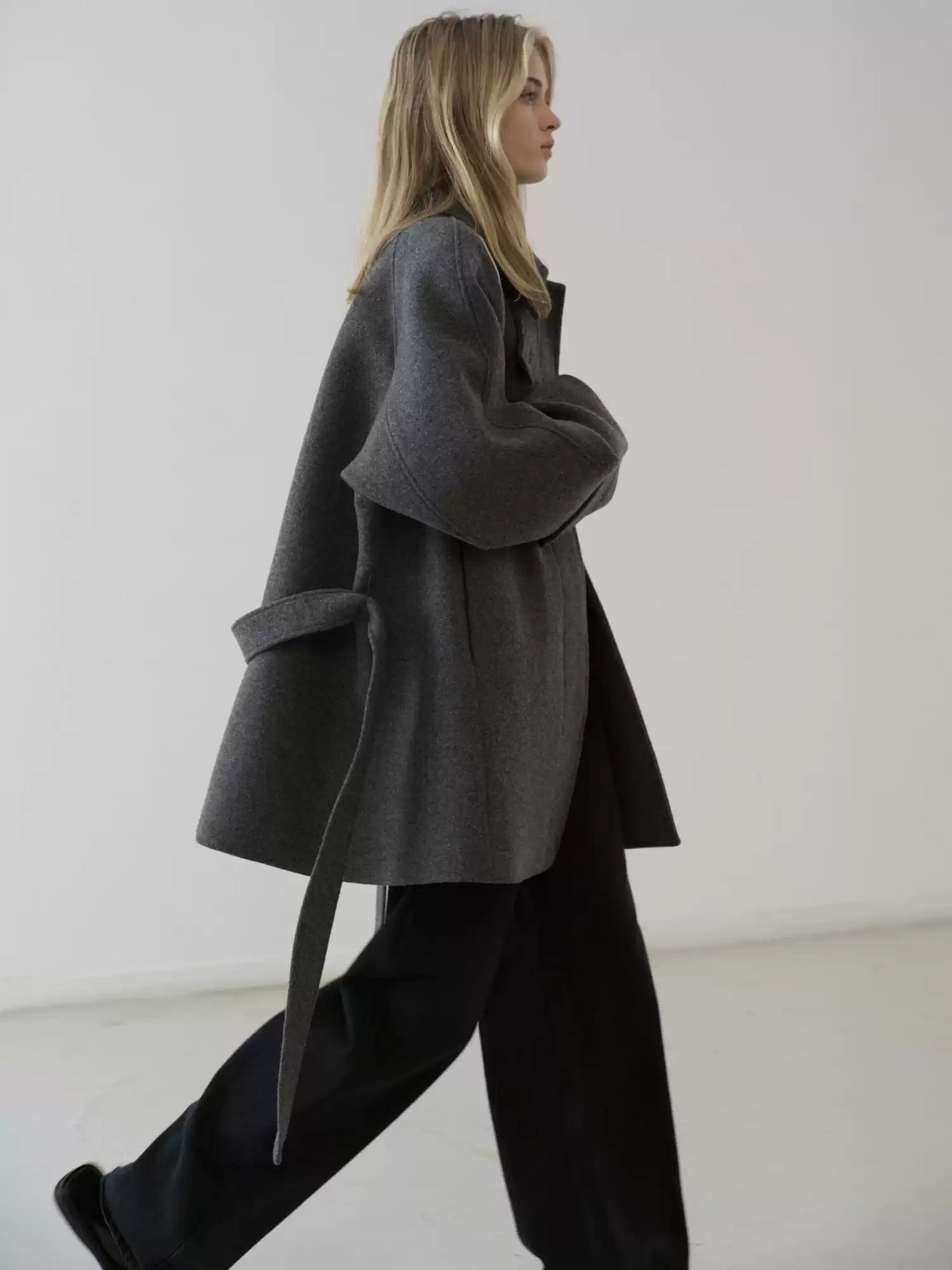 Elegant Belted Mid - Length Stand Collar Coat - MRC STOREJacketsMRC STOREElegant Belted Mid - Length Stand Collar Coat MRC STORE MRC STORECJQB261053002BYCream ColorM