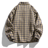 Color Block Houndstooth Plus Size Shirt Jacket - MRC WEAR 