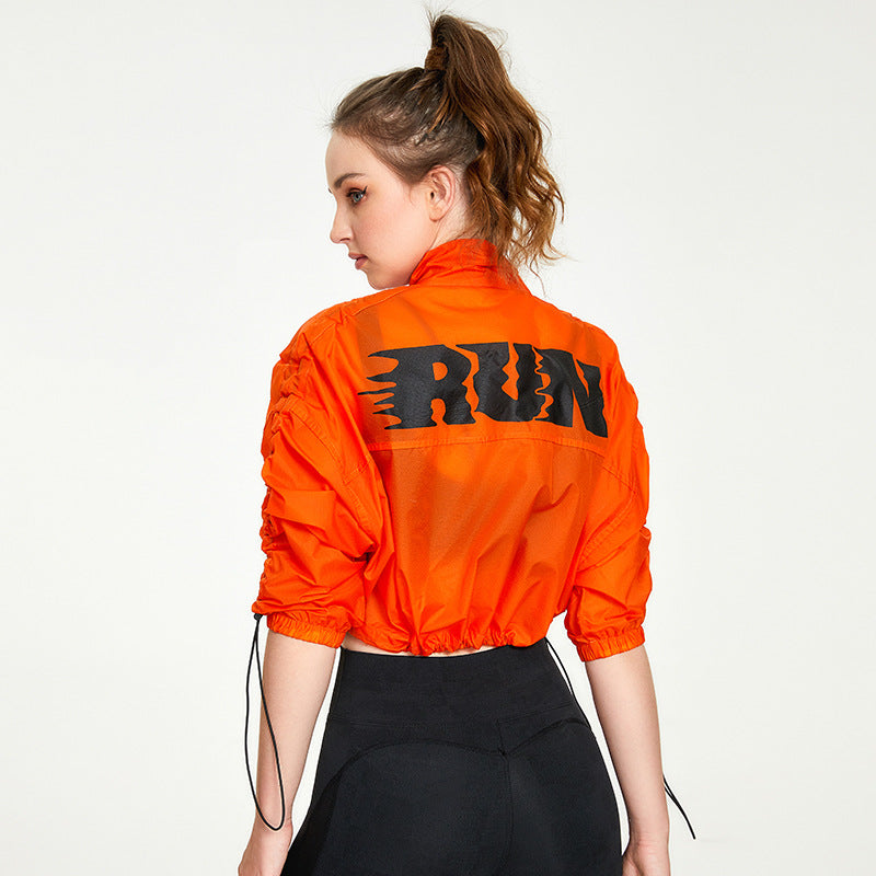 Nylon Zip-Up Stand Collar Sun-Protective Jacket - MRC WEAR 