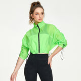 Nylon Zip-Up Stand Collar Sun-Protective Jacket - MRC WEAR 