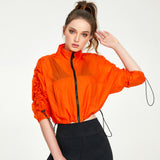 Nylon Zip-Up Stand Collar Sun-Protective Jacket - MRC WEAR 