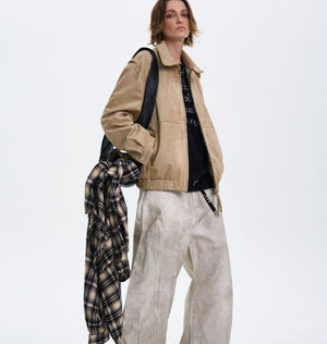 Old Money Aesthetic Leather Coat - MRC WEAR 