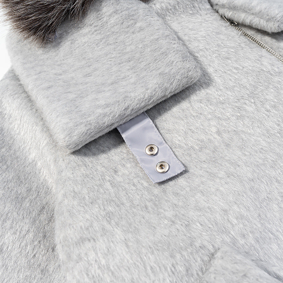 Fashionable Casual Pocket Decoration Woolen Coat - MRC WEAR 
