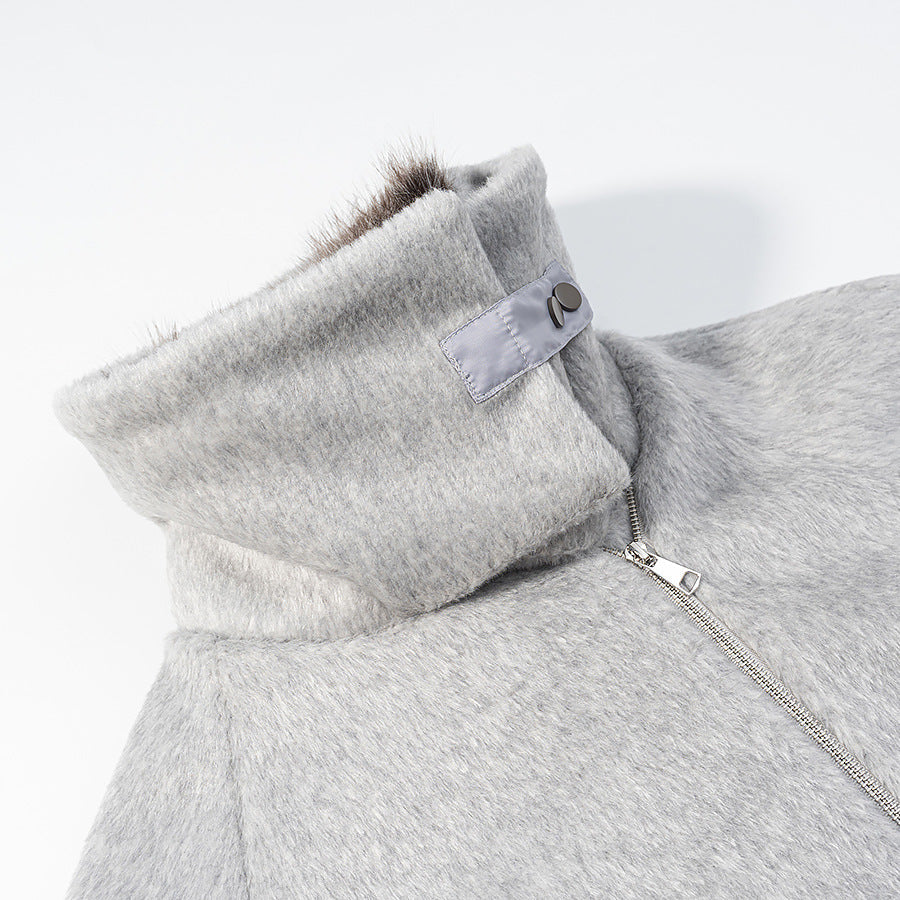 Fashionable Casual Pocket Decoration Woolen Coat - MRC WEAR 