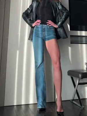 Fashion Single - shoulder Shorts Irregular Jeans - MRC STOREjeansMRC STOREFashion Single - shoulder Shorts Irregular JeansMRC STORECJNZ233437504DWBlueL